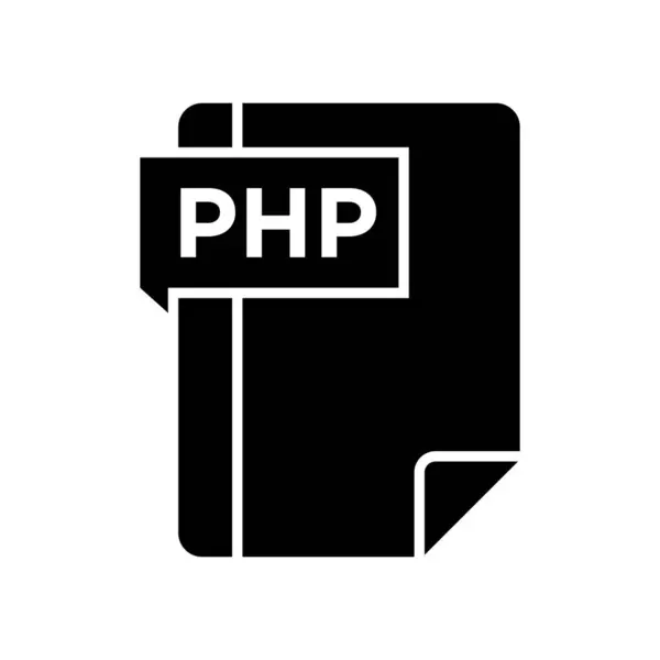 Ikona PHP Glyph — Stockový vektor