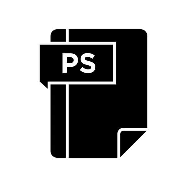PS Glyph Icon — Stock Vector