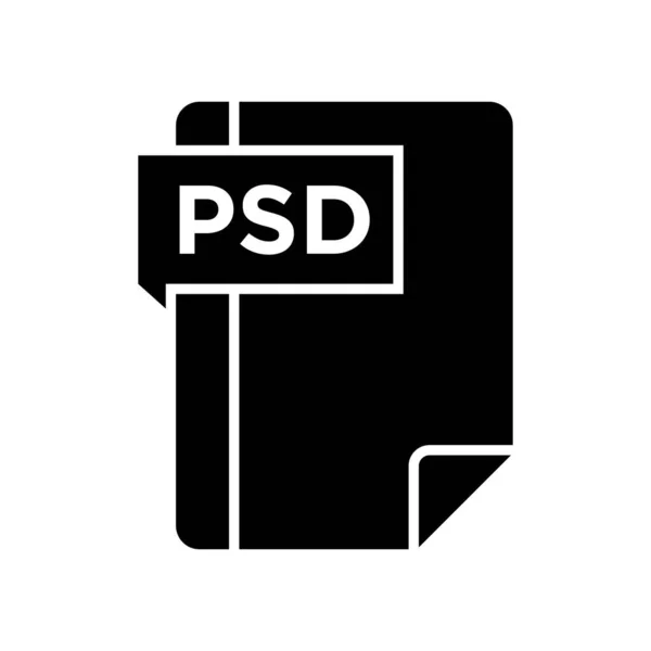 PSD Glyph Icon — Stock Vector