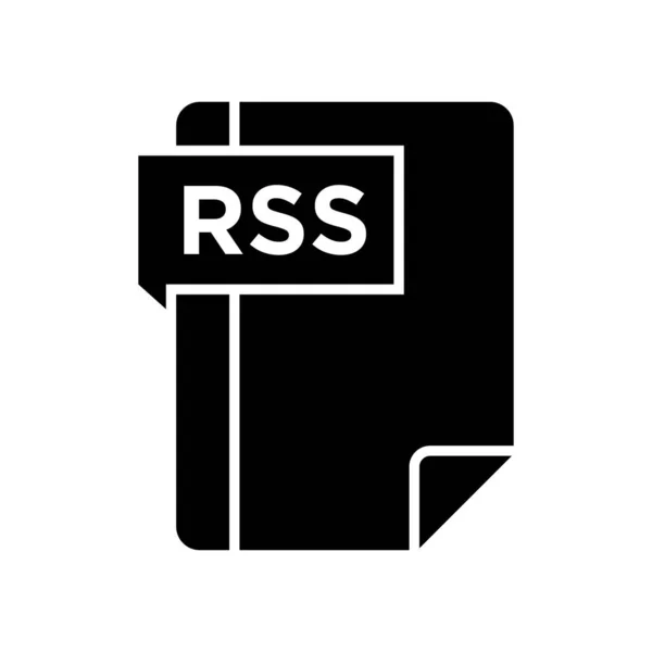 Икона RSS Glyph — стоковый вектор