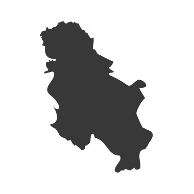 Sırbistan Glyph Simgesi tasarımı