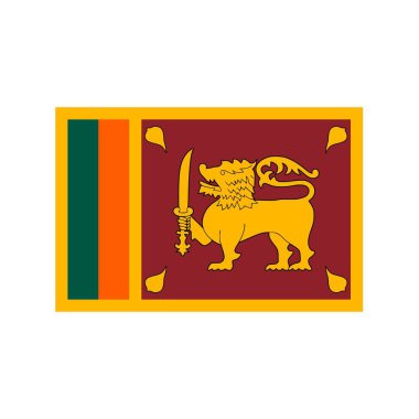 Sri Lanka Düz Simgesi