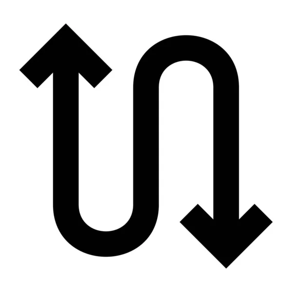 Flèche 99 Icône de glyphe — Image vectorielle