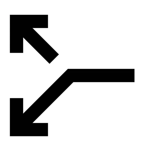 Nyíl 14 Glyph ikon — Stock Vector