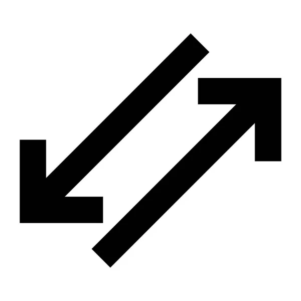 Arrow 19 Glyf Ikon — Stock vektor