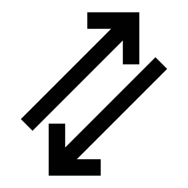 Flèche 21 Icône de glyphe — Image vectorielle