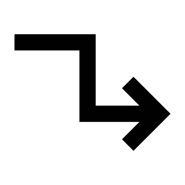 Arrow 27 Glyph Icon — 图库矢量图片