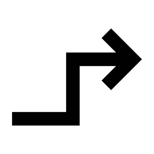 Nyíl 28 Glyph ikon — Stock Vector