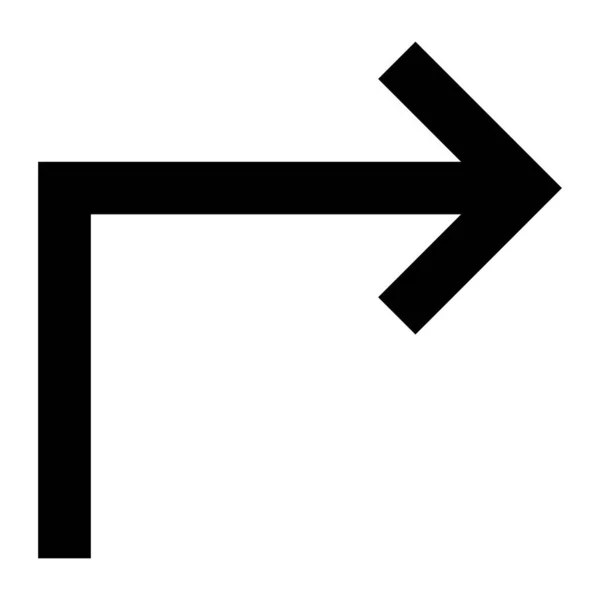 Flèche 37 Icône de glyphe — Image vectorielle