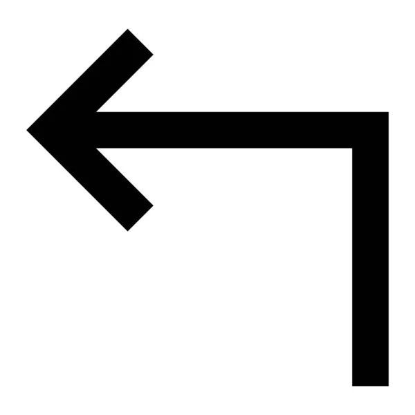 Flèche 38 Icône de glyphe — Image vectorielle