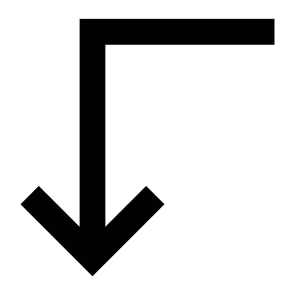 Pfeil 36 Glyph Icon — Stockvektor