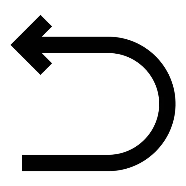 Flèche 44 Icône de glyphe — Image vectorielle