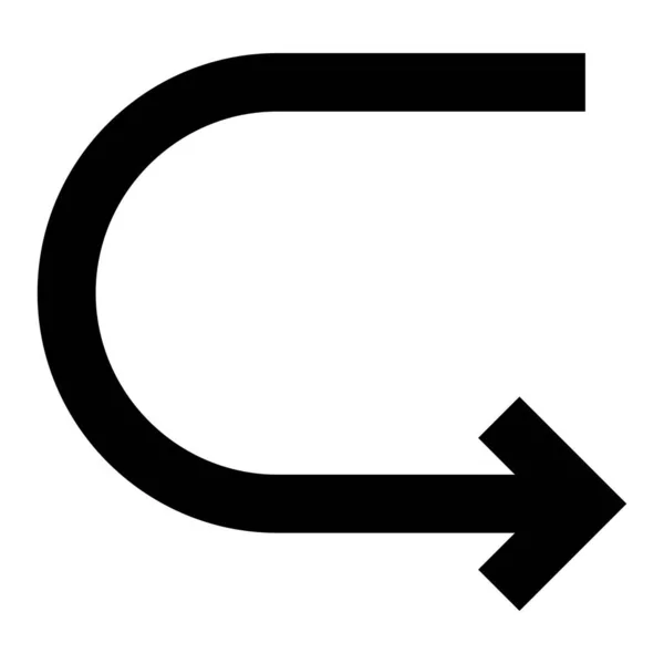 Flèche 45 Icône de glyphe — Image vectorielle