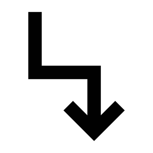 Βέλος 50 Glyph Icon — Διανυσματικό Αρχείο