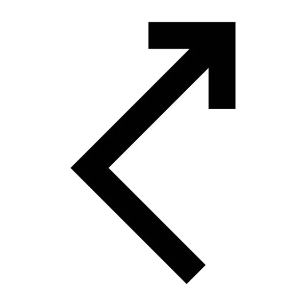 Flèche 94 Icône de glyphe — Image vectorielle
