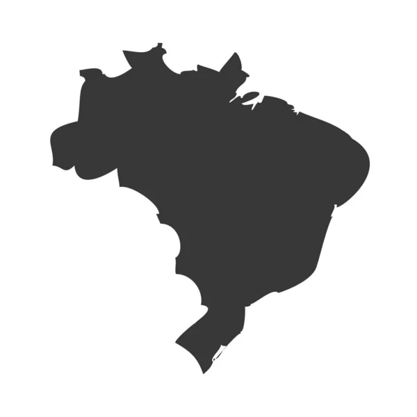 Brésil Glyph Icône design — Image vectorielle