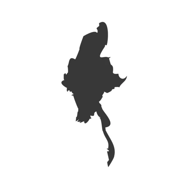 Birmanie Glyphe Icône design — Image vectorielle
