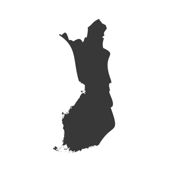 Finlandia Icona Glyph design — Vettoriale Stock