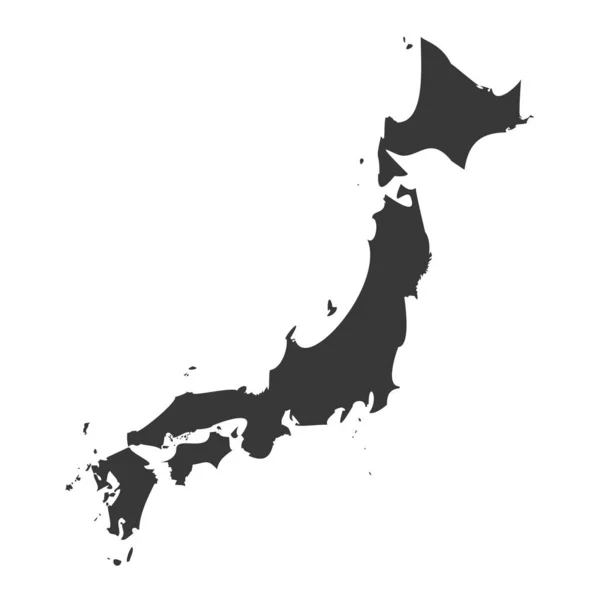 Giappone Icona Glyph design — Vettoriale Stock