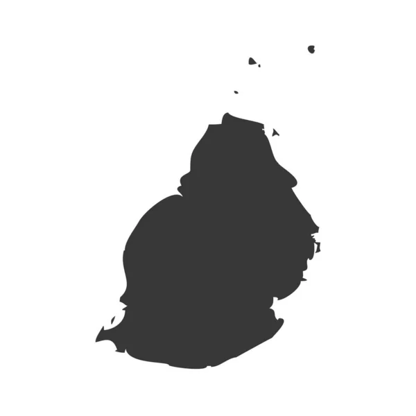 Mauritius Icona Glyph design — Vettoriale Stock