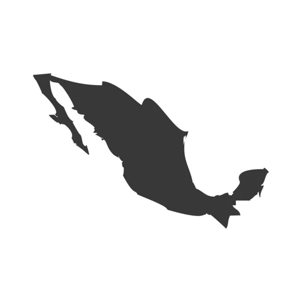 Mexico Glyph Pictogram ontwerp — Stockvector