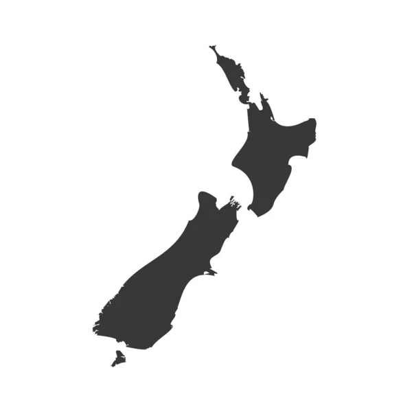 Nuova Zelanda Icona Glyph design — Vettoriale Stock