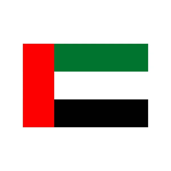 Ícone plano dos Emirados Árabes Unidos —  Vetores de Stock