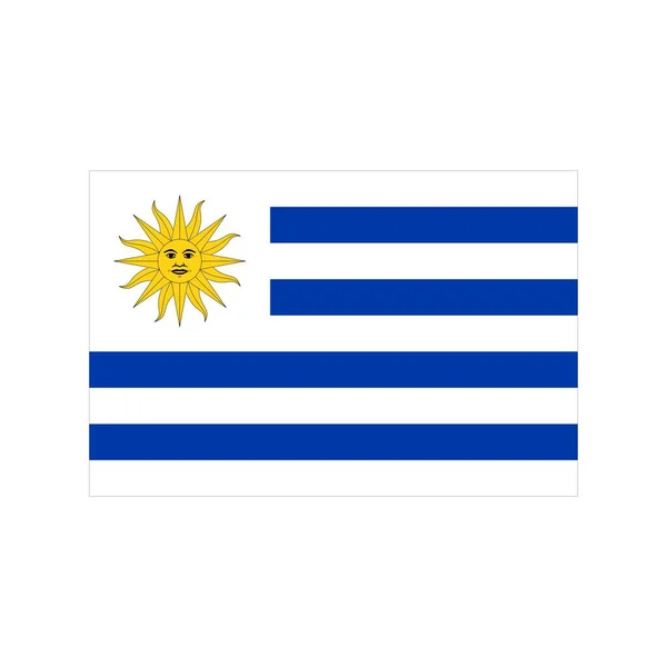 Uruguayská plochá ikona — Stockový vektor