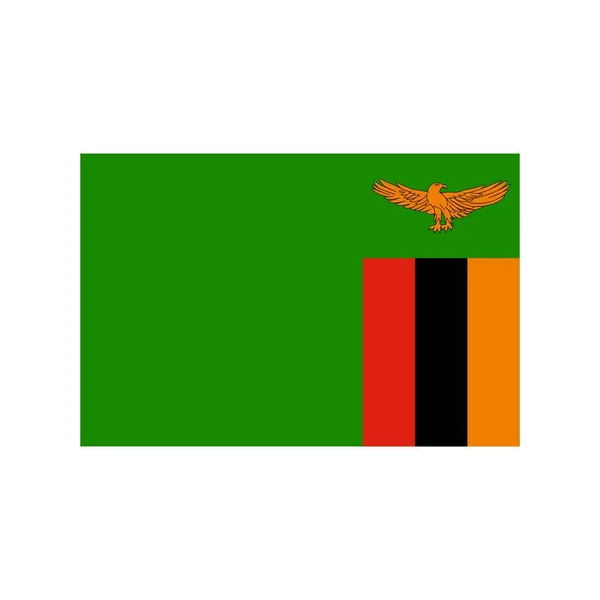 Zambia Apartamento Icon — Vector de stock