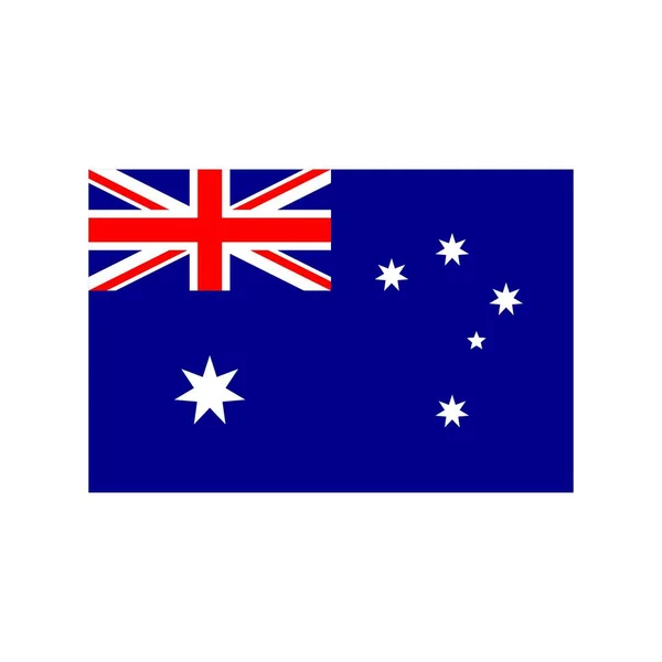 Australia icona piatta — Vettoriale Stock