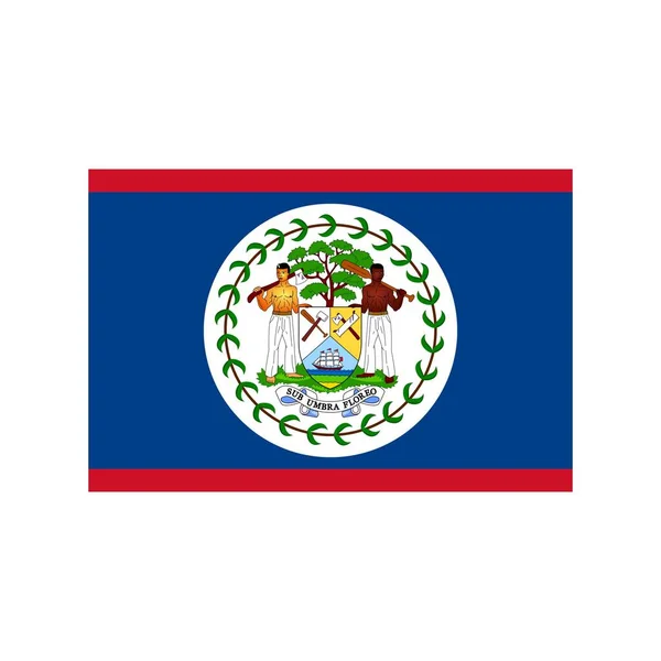 Ícone plano de Belize — Vetor de Stock