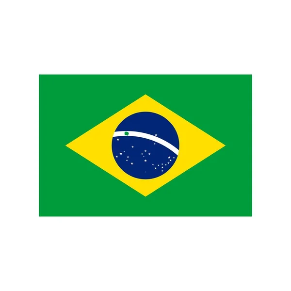 Brésil Icône plate — Image vectorielle