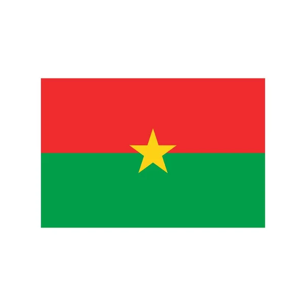 Burkina Faso Apartamento Icono — Archivo Imágenes Vectoriales