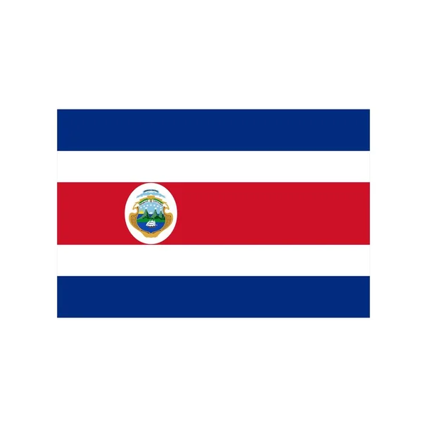 Costa Rica Icona piatta — Vettoriale Stock