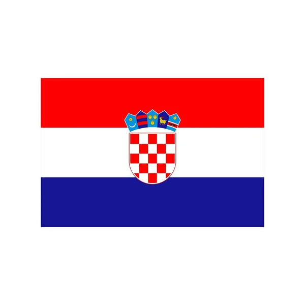 Croazia Icona piatta — Vettoriale Stock