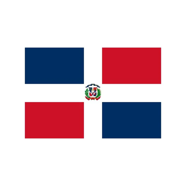 Repubblica Dominicana Icona piatta — Vettoriale Stock
