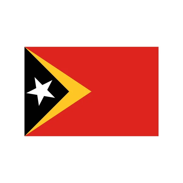 Platte Pictogram Oost-Timor — Stockvector