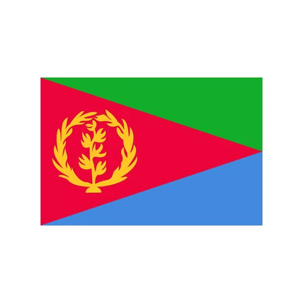 Eritrea Apartamento Icono — Vector de stock