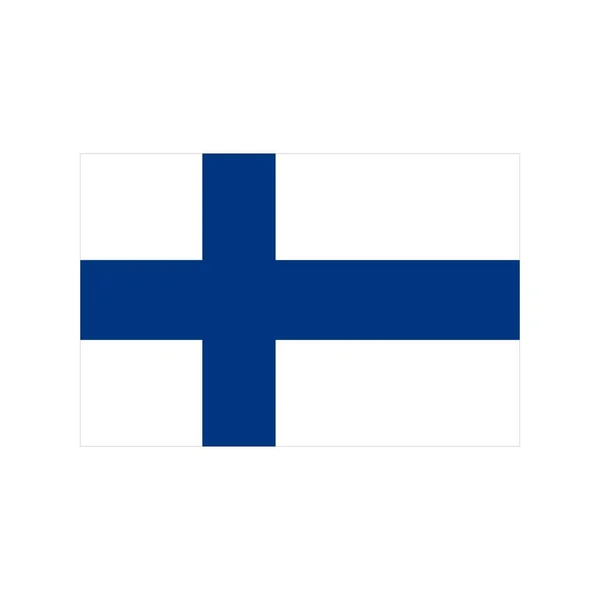 Platte icoon van Finland — Stockvector