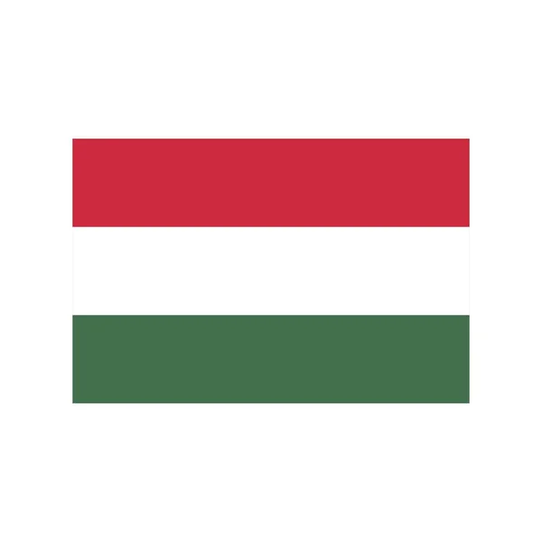 Hongarije Platte Pictogram — Stockvector