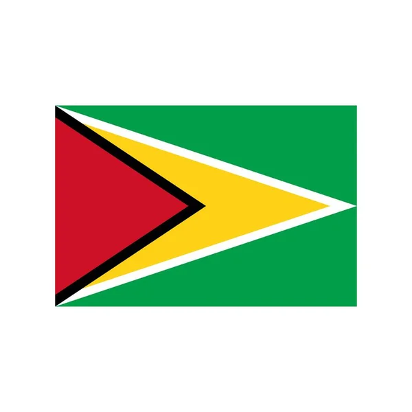 Guyana lapos ikon — Stock Vector