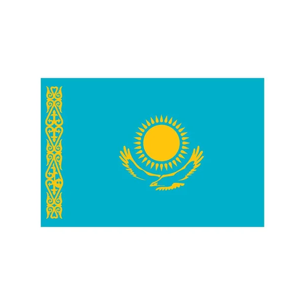 Ícone plano do Cazaquistão — Vetor de Stock