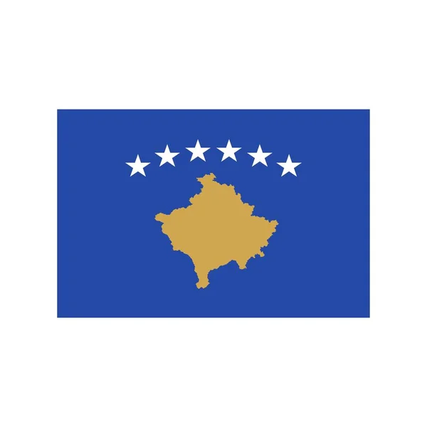 Icona piatta Kosovo — Vettoriale Stock