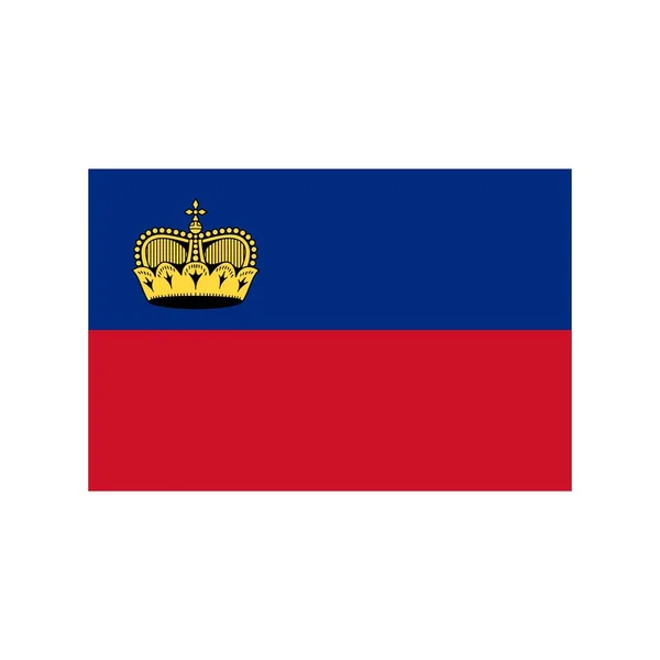 Liechtenstein Icône plate — Image vectorielle