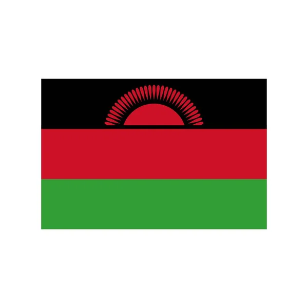 Ícone plano do Malawi —  Vetores de Stock