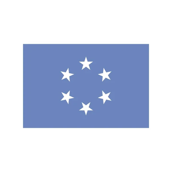 Micronesia Icona piatta — Vettoriale Stock