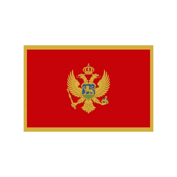Montenegro Icona piatta — Vettoriale Stock