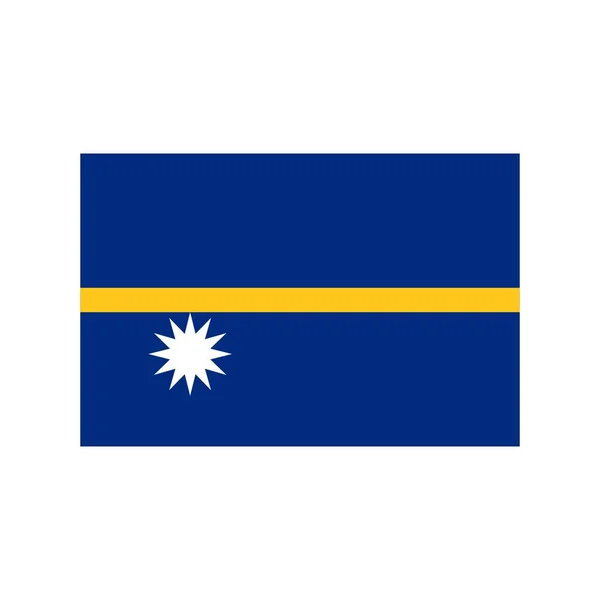 Nauru Platte Pictogram — Stockvector