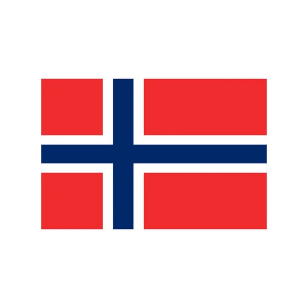 Ikona płaska Norwegii — Wektor stockowy