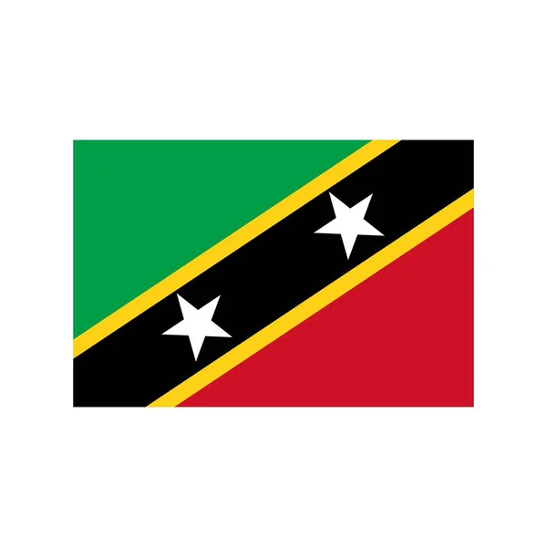 Saint Kitts en Nevis Platte Pictogram — Stockvector